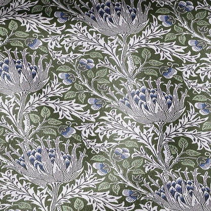 William Morris Artichoke 100% LINEN Art and Crafts Fabric - Victorian 200gsm flax linen fabric botanical floral 2537