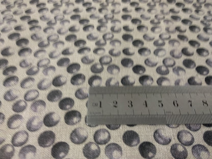100% linen fabric Medium weight 150gsm  Prewashed . Print polka dots on natural flax for blouses, dresses, curtains, scarves,