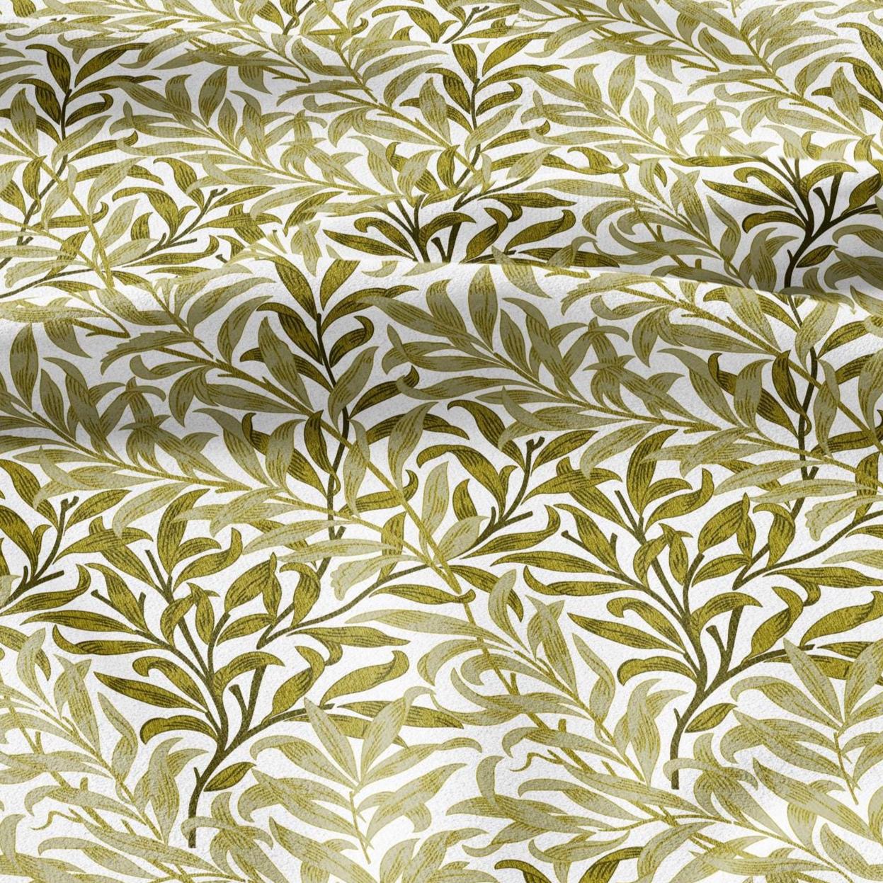 William Morris Willow Bough 100% LINEN Fabric - British linen floral upholstery home textile Victorian fabrics 3311