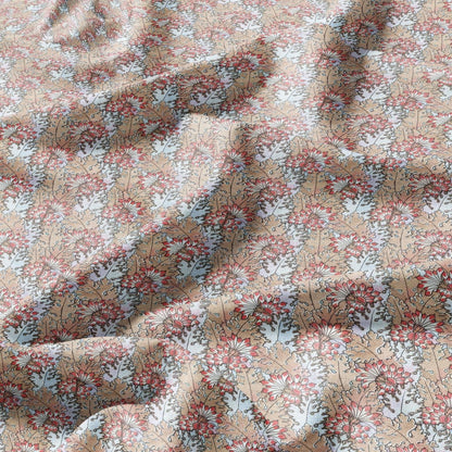 100% linen Chrysanthemum prints fabric for Curtain Upholstery Cushion - Art deco flower print fabric for dress making sewing