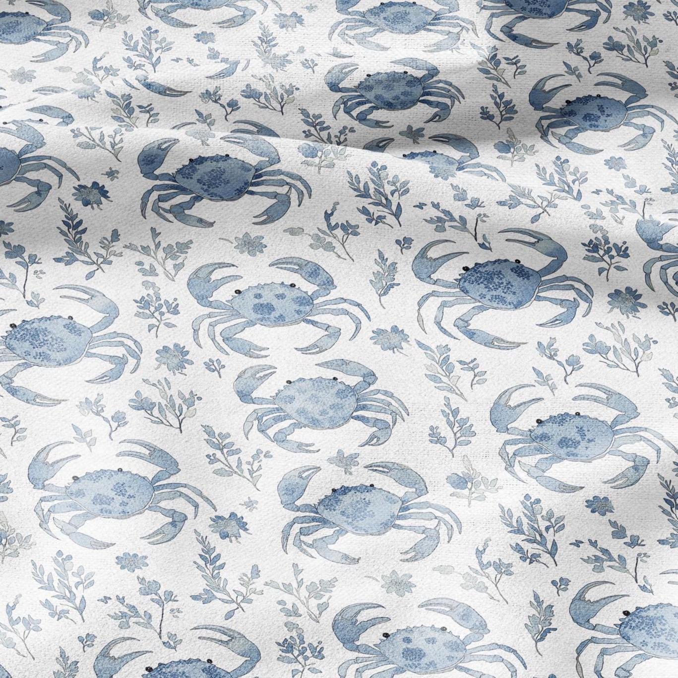 100% LINEN Fabric octopus linen -brown white floral fabric for upholstery home decor dress making 2351