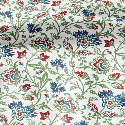 100% LINEN Fabric William Morris Bretwood print - British linen floral upholstery home textile Victorian fabrics 3150