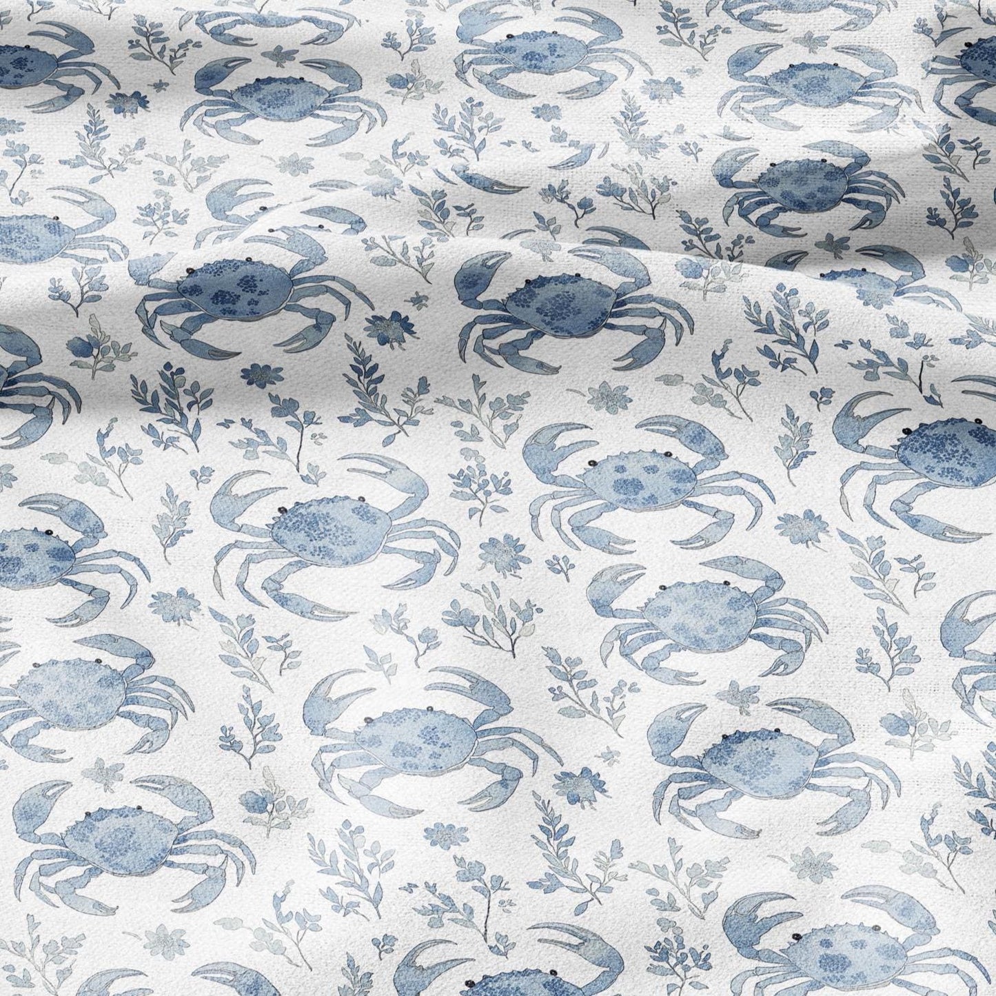 100% LINEN Fabric octopus linen -brown white floral fabric for upholstery home decor dress making 2351