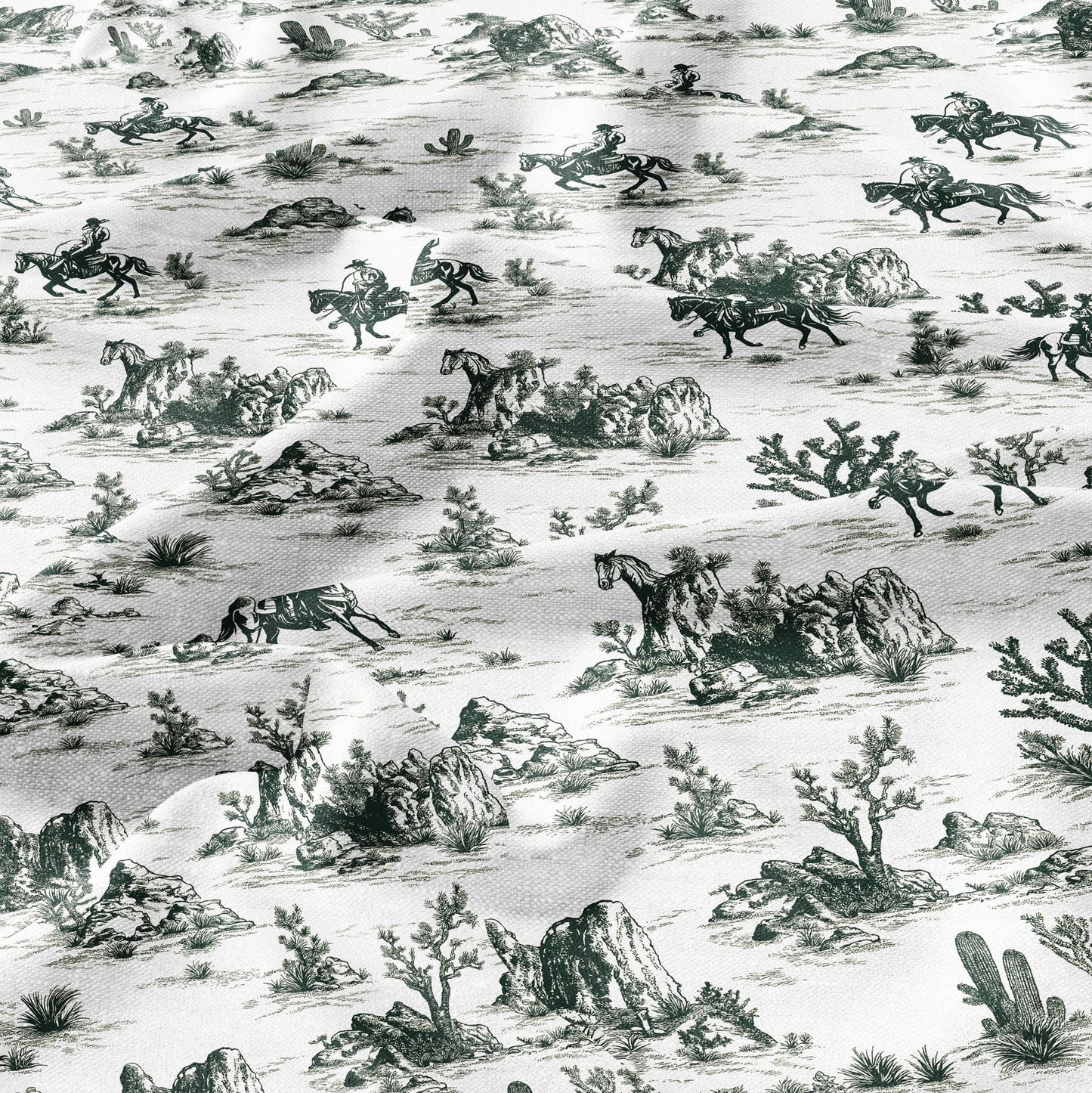 100% LINEN Fabric Cowboy in desert cactus - linen Fabric by the Yard by LithuanianLinen for upholstery dressmaking curtains home textile