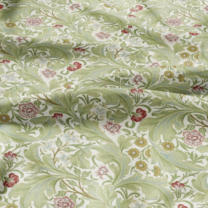 William Morris Leicester print on 100% LINEN - Victorian Art crafts linen Fabric - Linen fabric botanical Historical upholstery home textile