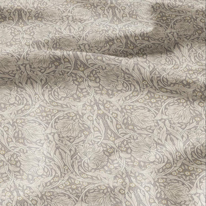 William Morris Pimpernel 100% LINEN Art and Crafts Fabric - Beige Victorian flax fabric - British historical pattern 2979B