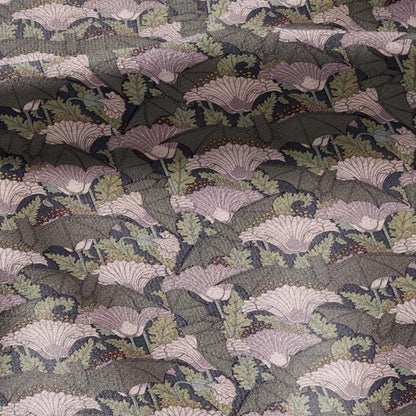 100% linen Vintage BAT fabric for Curtain Upholstery Cushion - grey pink print fabric for dress making sewing