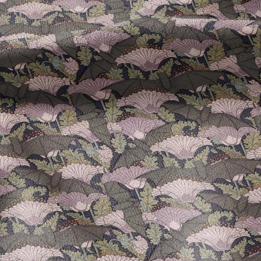 100% linen Vintage BAT fabric for Curtain Upholstery Cushion - grey pink print fabric for dress making sewing
