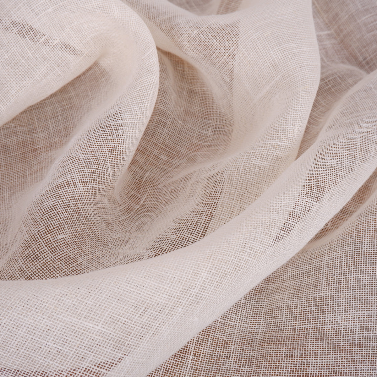Medium sheer gauze linen - Vanilla - linen fabric - Regular - T033R