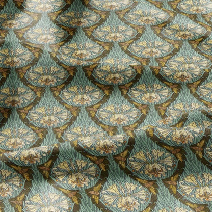 100% linen Cicada prints fabric for Curtain Upholstery Cushion - Butterfly floral print fabric for dress making sewing