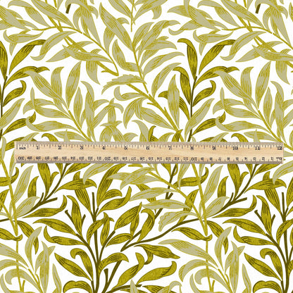 William Morris Willow Bough 100% LINEN Fabric - British linen floral upholstery home textile Victorian fabrics 3177