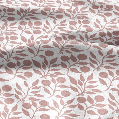 100% LINEN Fabric William Morris Rosehip pink print - British linen floral upholstery home textile Victorian fabrics 3274