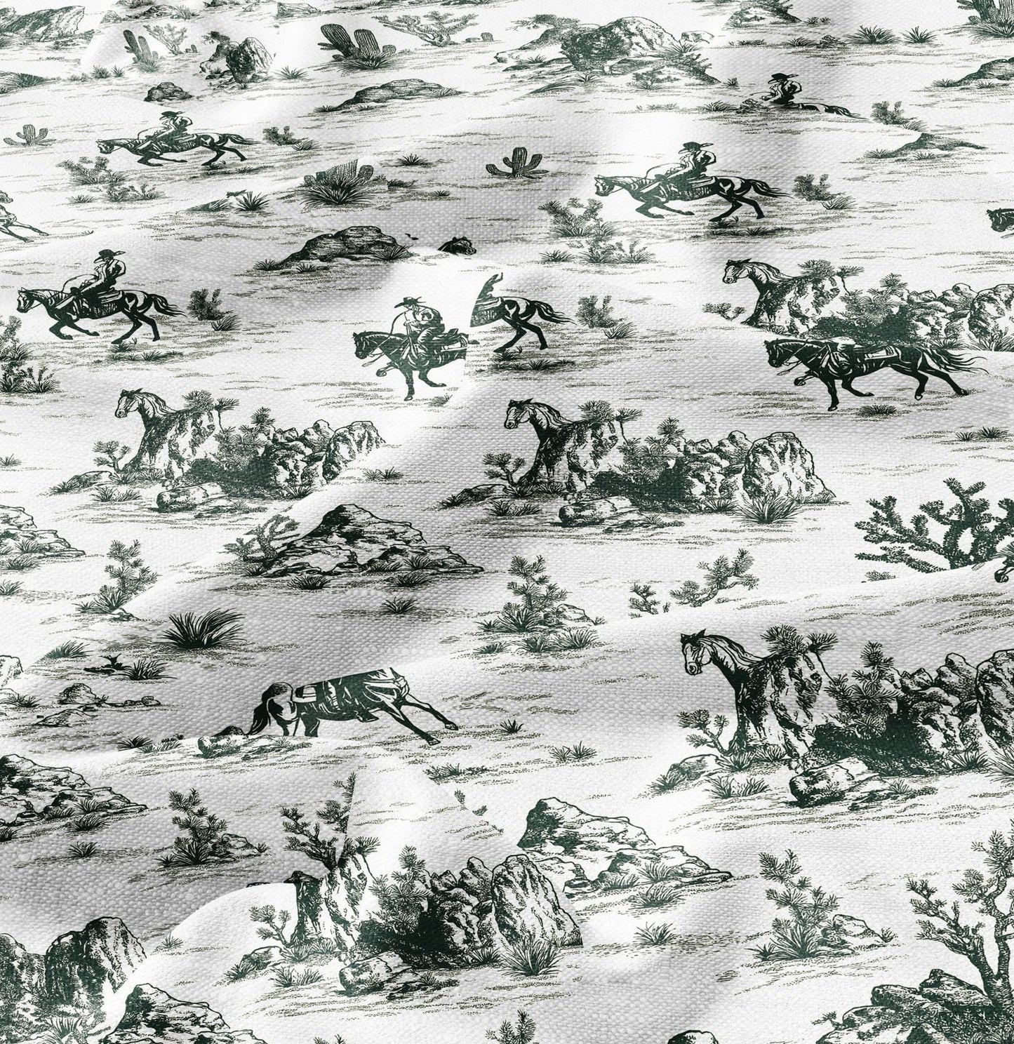 100% LINEN Fabric Cowboy in desert cactus - linen Fabric by the Yard by LithuanianLinen for upholstery dressmaking curtains home textile