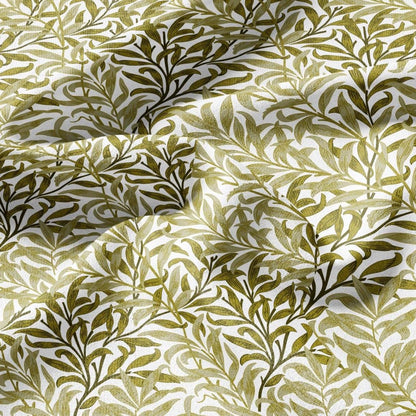William Morris Willow Bough 100% LINEN Fabric - British linen floral upholstery home textile Victorian fabrics 3311