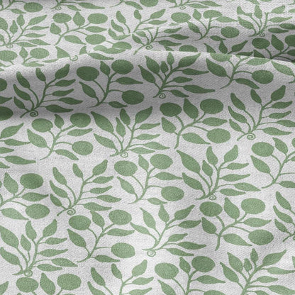 100% LINEN Fabric William Morris Rosehip pale green print - British linen floral upholstery home textile Victorian fabrics 3268