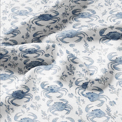 100% LINEN Fabric octopus linen -brown white floral fabric for upholstery home decor dress making 2351