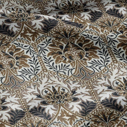 William Morris Honeycomb brown print 100% LINEN Fabric - British linen floral upholstery home textile Victorian fabrics 3233