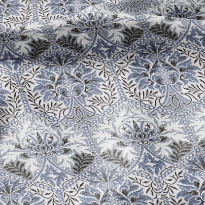 William Morris Honeycomb blue print 100% LINEN Fabric - British linen floral upholstery home textile Victorian fabrics 3218