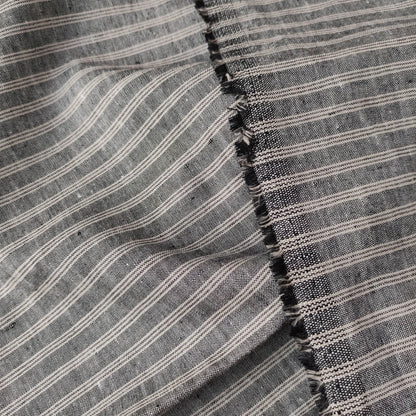 Premium Linen striped Fabric in blue natural linen | Marseille stripe Medium weight stripe fabrics for home textile curtains jackets