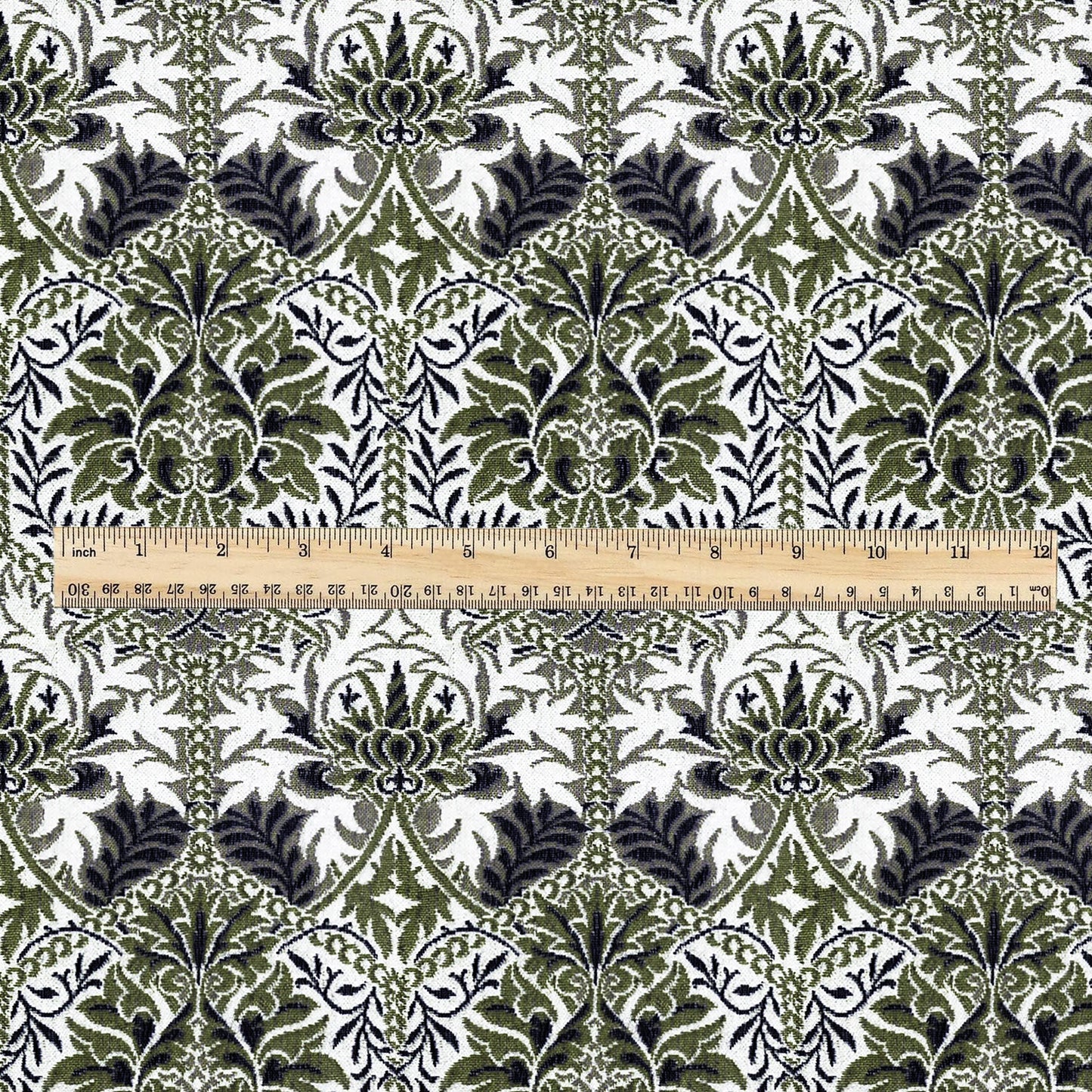 William Morris Honeycomb green print 100% LINEN Fabric - British linen floral upholstery home textile Victorian fabrics 3225