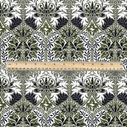 William Morris Honeycomb green print 100% LINEN Fabric - British linen floral upholstery home textile Victorian fabrics 3225