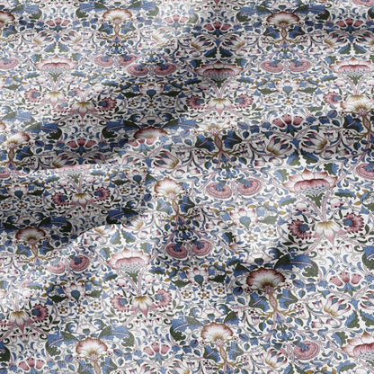 William Morris Lodden print on 100% LINEN - Victorian Art crafts linen Fabric - botanical Historical upholstery home textile