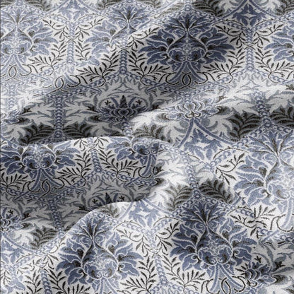 William Morris Honeycomb blue print 100% LINEN Fabric - British linen floral upholstery home textile Victorian fabrics 3218
