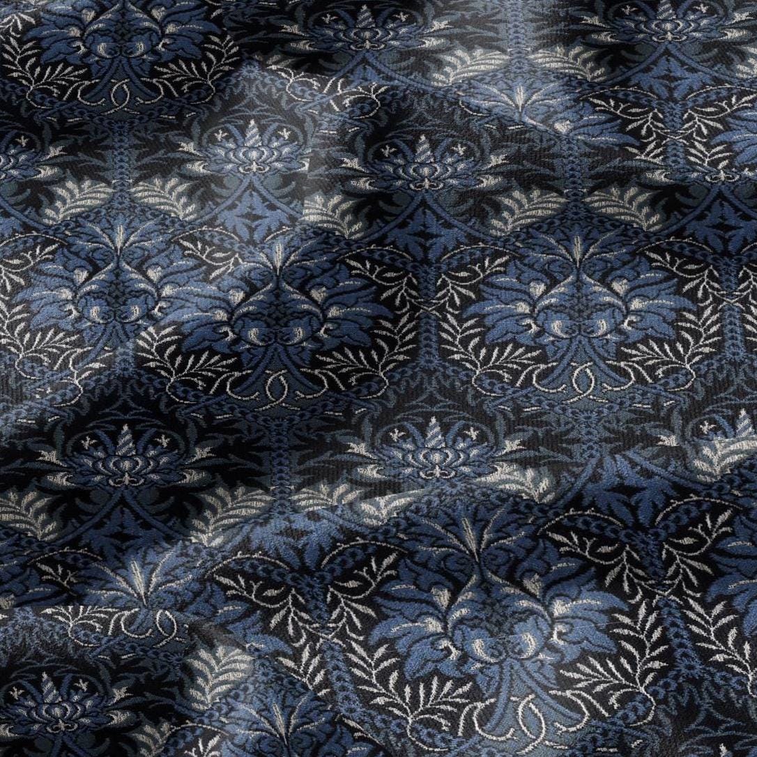 William Morris Honeycomb pink print 100% LINEN Fabric - British linen floral upholstery home textile Victorian fabrics navy blue black 3215