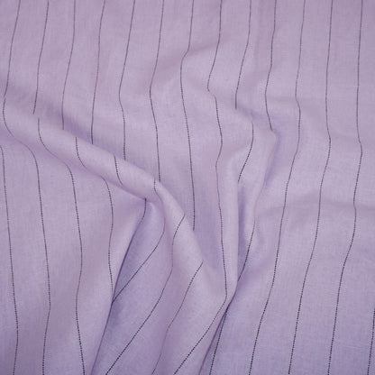 Premium Linen striped Fabric in pale pink | Toulouse stripe Medium weight multicolor stripes  Copenhagen Stripe