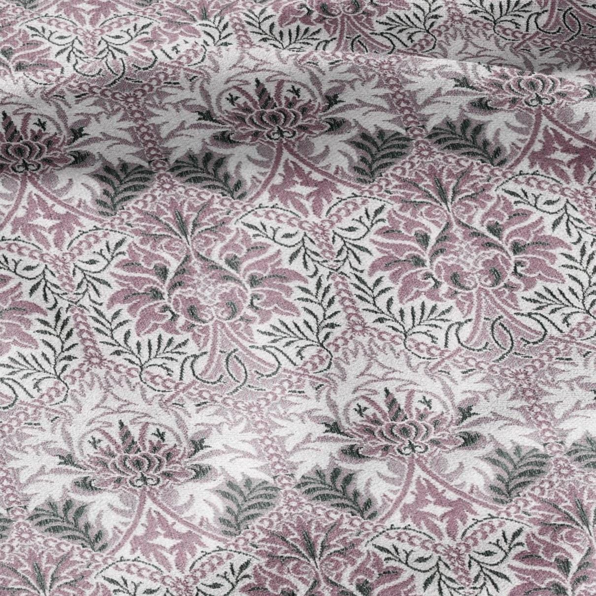 William Morris Honeycomb pink print 100% LINEN Fabric - British linen floral upholstery home textile Victorian fabrics 3236