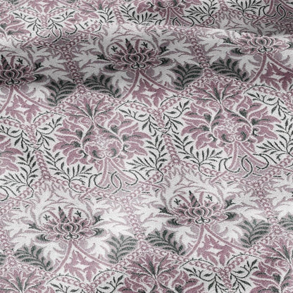 William Morris Honeycomb pink print 100% LINEN Fabric - British linen floral upholstery home textile Victorian fabrics 3236