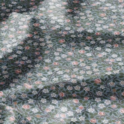 100% linen fabric William Morris Clover print - Victorian Art crafts blossom - Historical pattern fabric upholstery dress making 3026