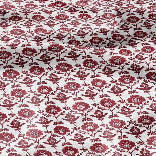 100% LINEN Fabric with colorful flower pattern - linen fabric for upholstery home decor dressmaking clothing sewing LithuanianLinen 2198