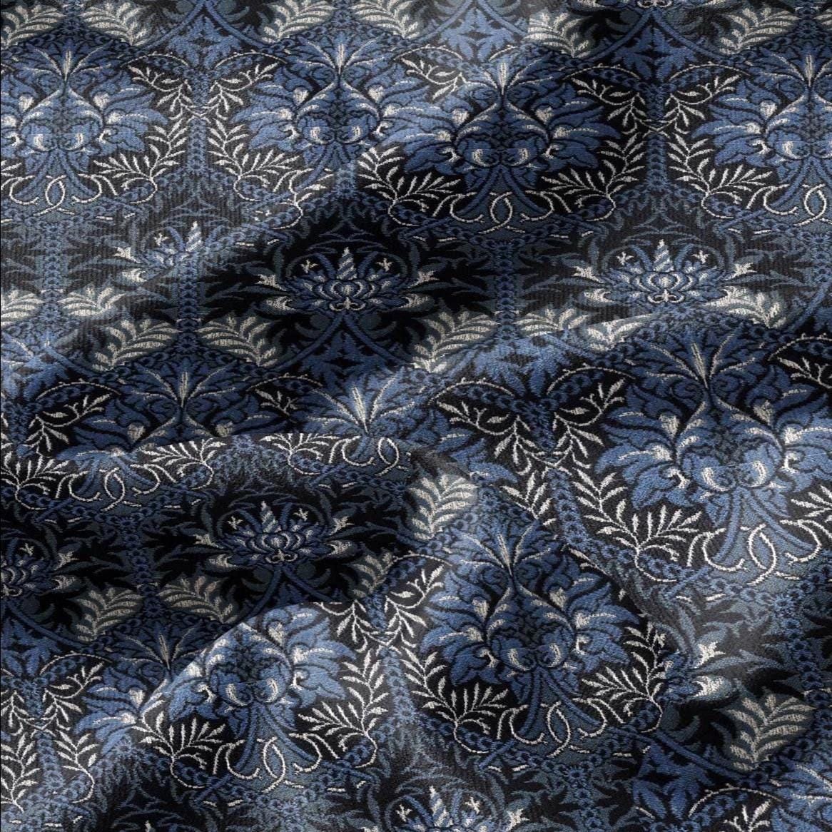 William Morris Honeycomb pink print 100% LINEN Fabric - British linen floral upholstery home textile Victorian fabrics navy blue black 3215