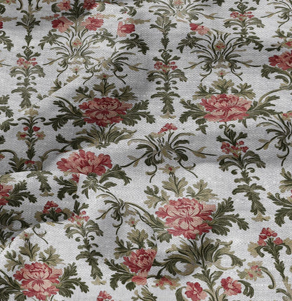 100% LINEN Fabric Regency - french floral linen Fabric by the Yard by LithuanianLinen for upholstery dressmaking curtains home textile