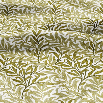 William Morris Willow Bough 100% LINEN Fabric - British linen floral upholstery home textile Victorian fabrics 3177
