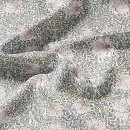 William Morris Pimpernel 100% LINEN Art and Crafts Fabric - Victorian flax fabric - British historical pattern 2979P