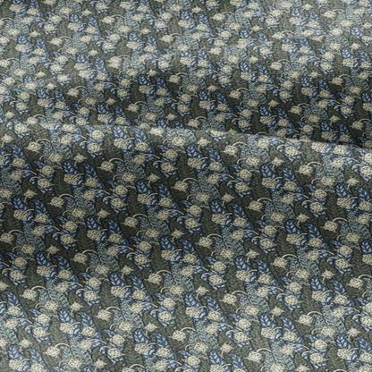 100% linen Lily-of-valley prints fabric for Curtain Upholstery Cushion - Art deco flower print fabric for dress making sewing