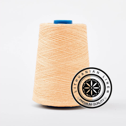 100% linen threads. Peach pink 1-ply, 2-ply, 3-ply and 4-ply. Flax Yarns Crochet, weaving, embroidery, crafts, knitting