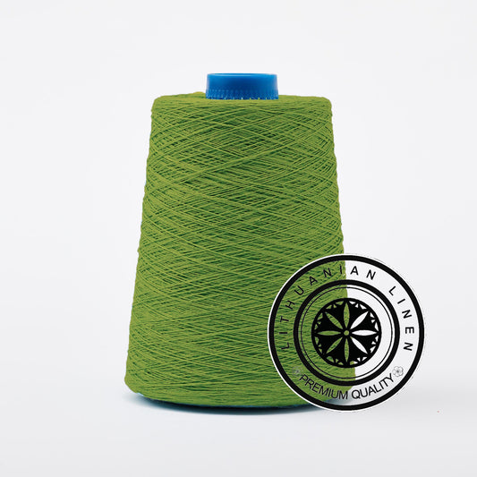 100% linen threads. moss green. 1-ply, 2-ply, 3-ply and 4-ply. Flax Yarns Crochet, weaving, embroidery, crafts, knitting