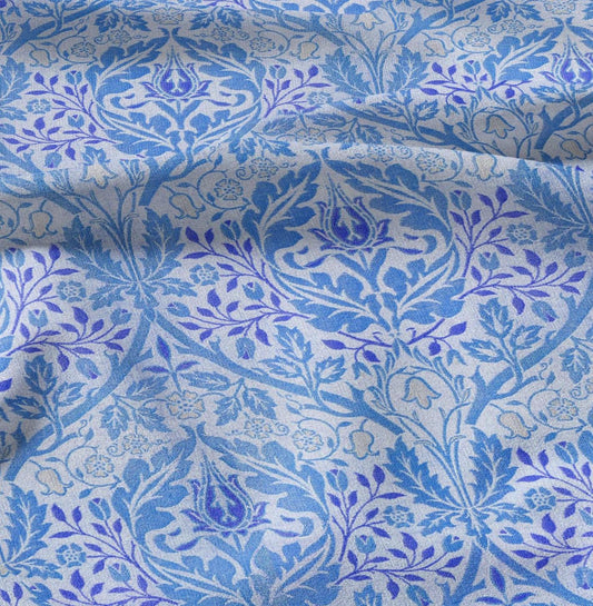 William Morris Blue Bell print 100% LINEN fabric - 2114