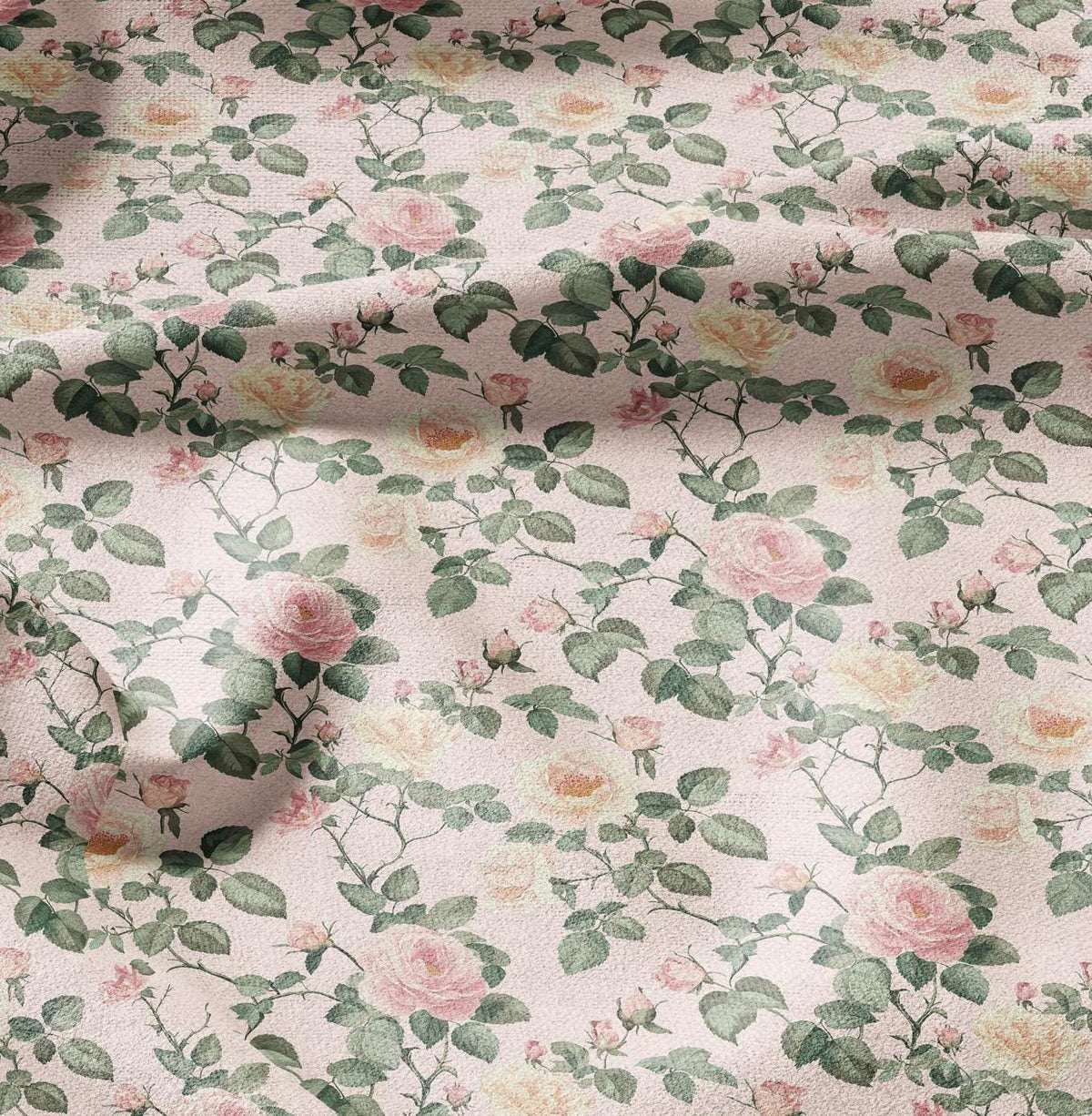 100% LINEN Fabric Floral ROSES print - pink flower 2356 – LITHUANIAN LINEN