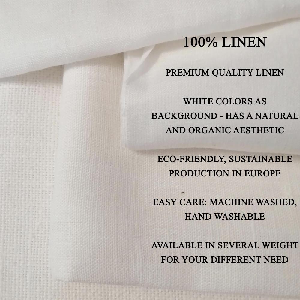100% LINEN Fabric Chili pepper - floral  botanical 2206