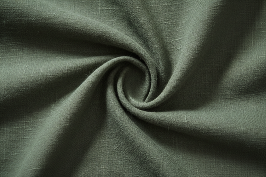 100% linen fabric Medium weight 180gsm Prewashed - green Solid color