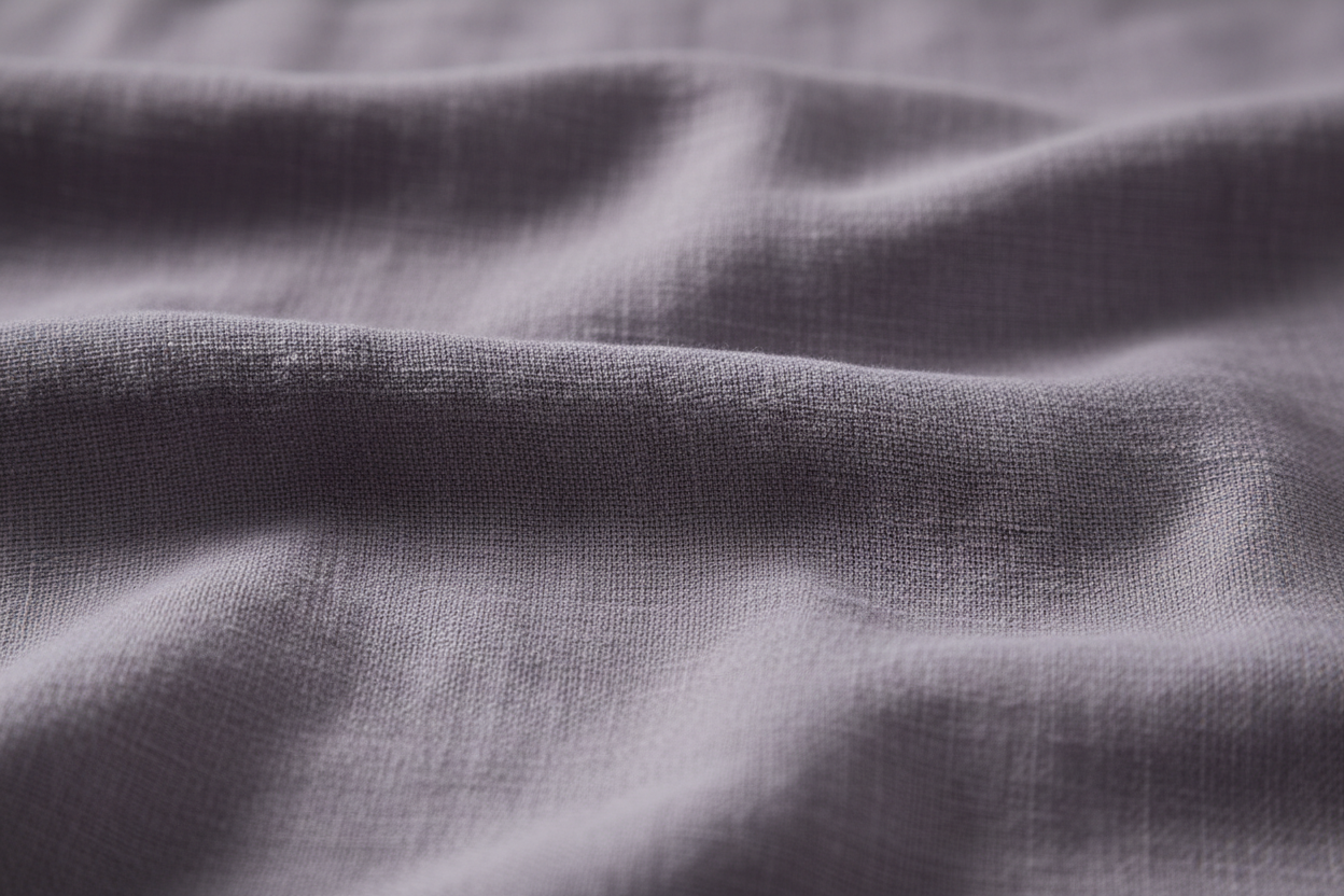 100% linen fabric Medium weight 180gsm Prewashed - dusty purple Solid color