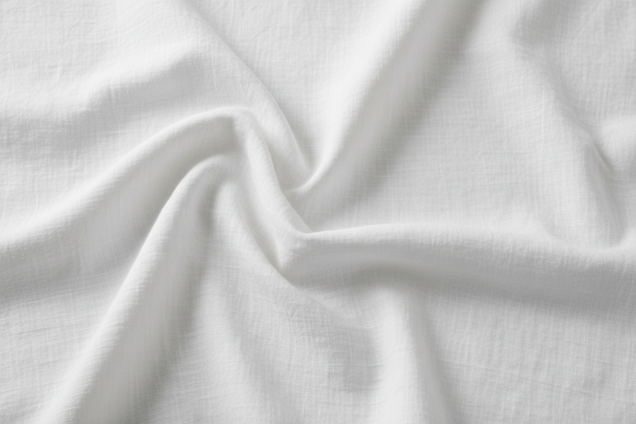 100% linen fabric Medium weight 180gsm Prewashed - white Solid color