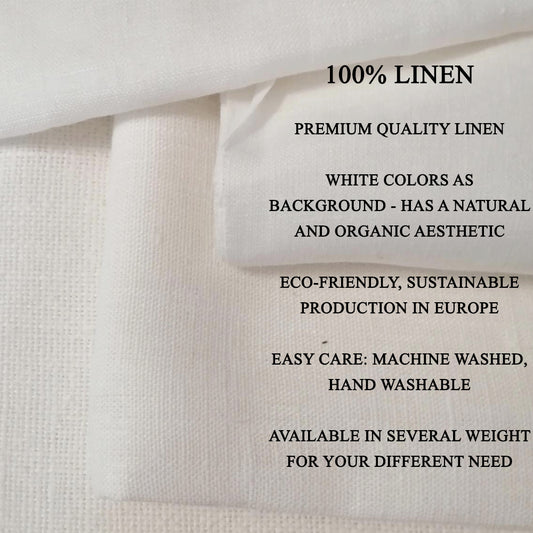 Custom order printed on linen fabric, 100% linen